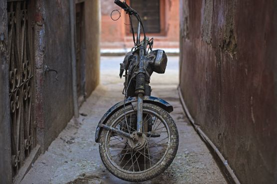 web alley bike, bikaner, rajasthan, india