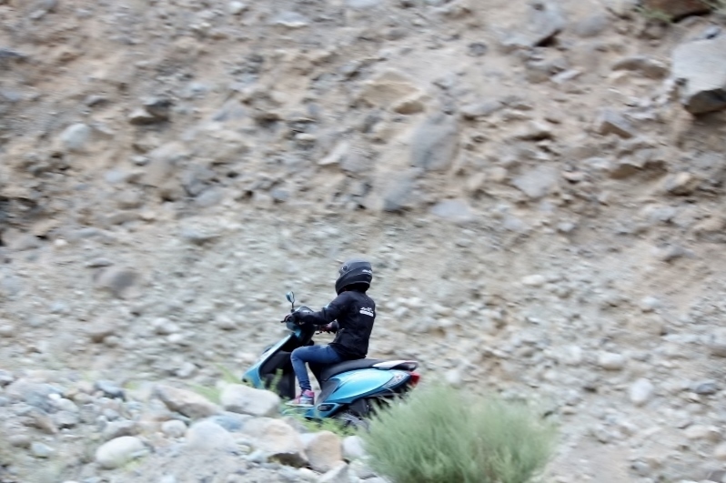 Anam Hashim and the TVS Scooty Zest 110 in Ladakh (4)