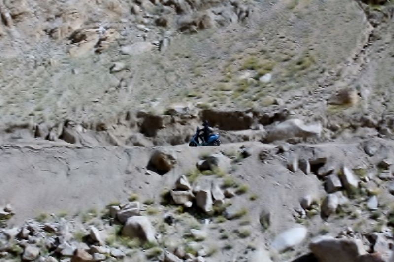 Anam on the TVS Scooty Zest 110 in Ladakh (4)