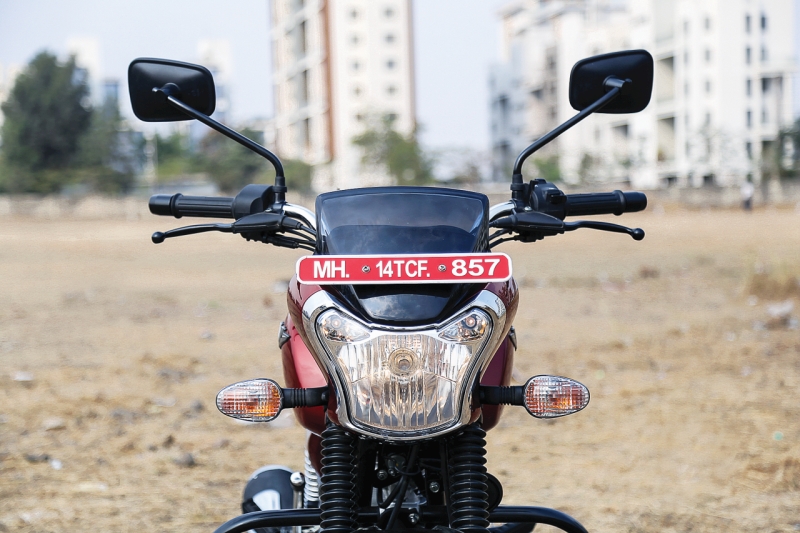 2017 Bike India new Bajaj V12 Review headlamp head lights