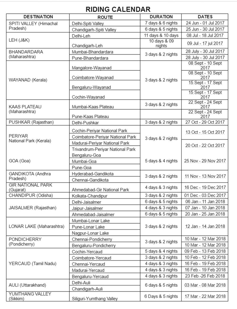 WEB 2 Riding Calendar