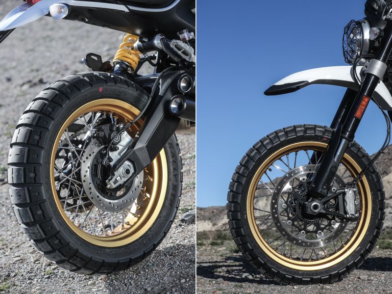 new suspension of Ducati Scrambler Desert Sled