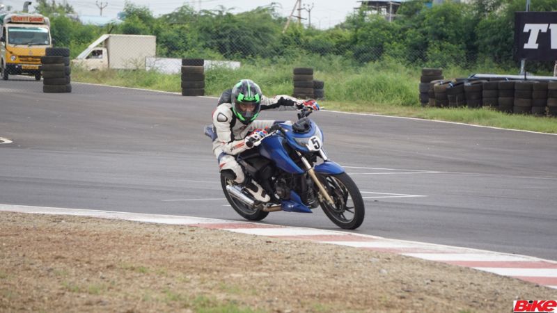 new, bike, india, tvs, young, media, racer, programme, apache, rtr 200 4v, hjc, track, racing, feature