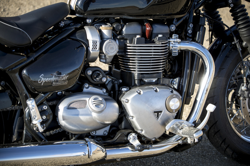 The Speedmaster's 1200-cc HT engine is identical to the one on the Bobber