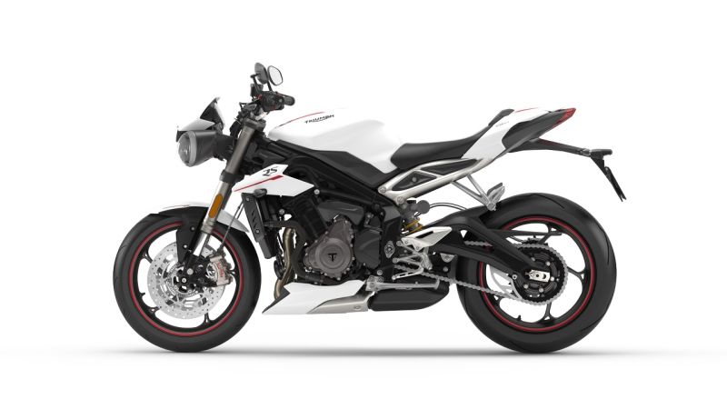 2018 Triumph Street Triple RS Gets Two New white and matt black Colour Options in India