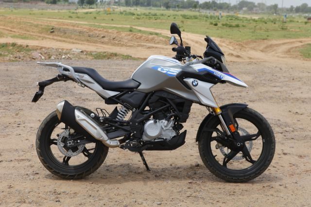 The inspiration from BMW R 1200 GS is evident in the profile of BMW G 310 GS