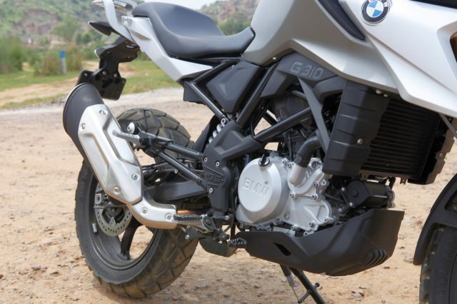 BMW's exhaust note is pretty throaty for a single cylinder bike 