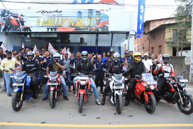 We were part of the Sri Lanka celebration ride for three million Apaches sold worldwide