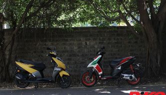 Tech Comparo: TVS Ntorq 125 v Aprilia SR 150 Race â€“ Right Out of the Matrix