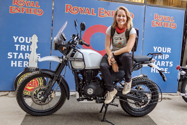 Dutch biker, Noraly, goes exploring on a Royal Enfield Himalayan