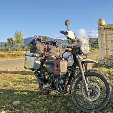 Dutch biker, Noraly, goes exploring on a Royal Enfield Himalayan