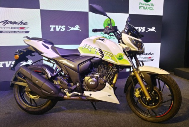 Ethanol ready TVS Apache E100 Launched Bike India