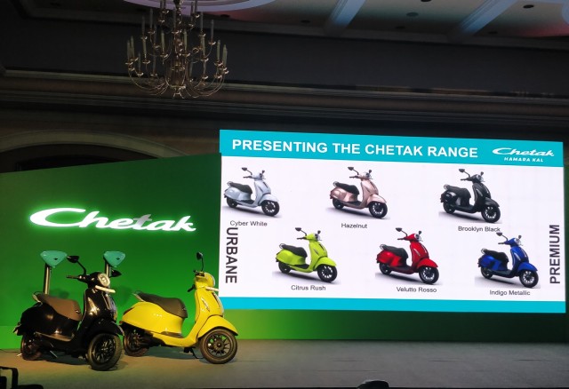 Bajaj Chetak launched at Rs 1 lakh in India