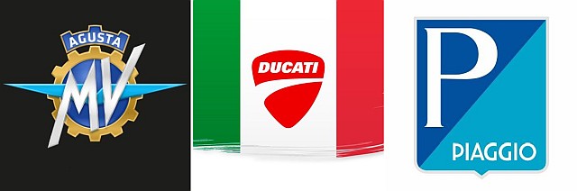 Ducati MV and Piaggio Logo WEB