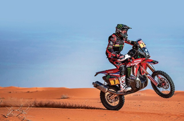 Honda rider Winner of Dakar 2020 Ricky Brabec