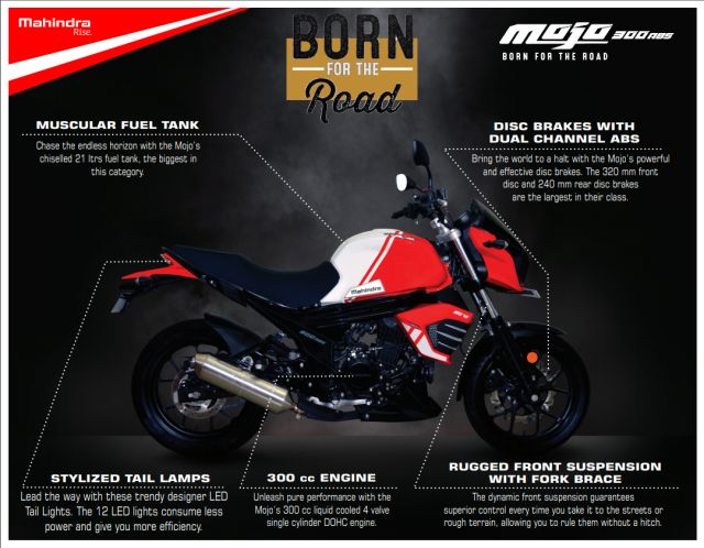 BS6 Mahindra Mojo 300 Launched in India Bike India