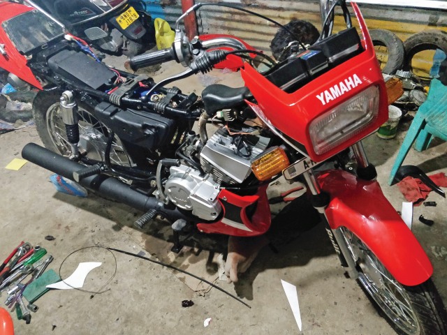 1998 Yamaha RX-Z restoration in Andaman and Nicobar