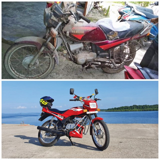 1998 Yamaha RX-Z restoration in Andaman and Nicobar