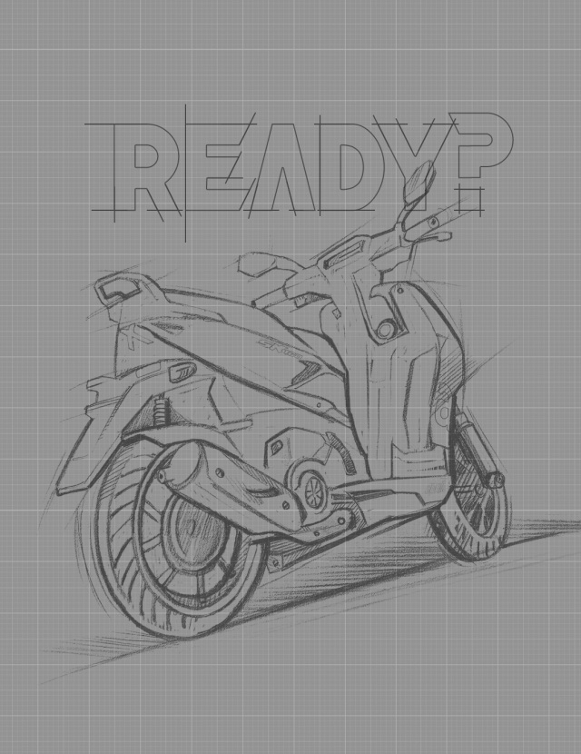 New Aprilia SR 160 sketch