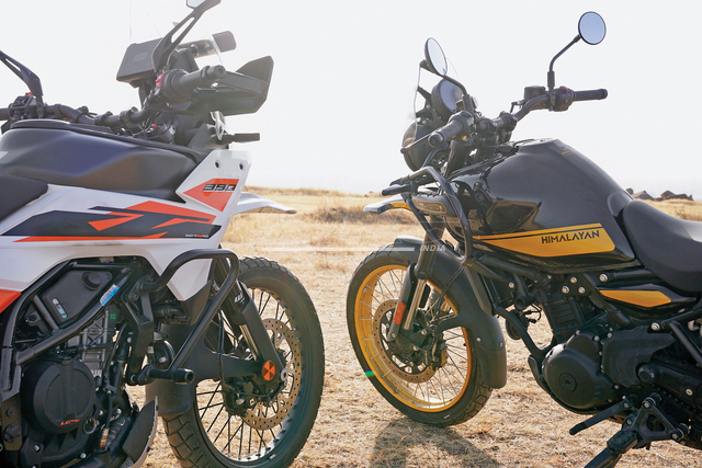 KTM 390 Adventure and Royal Enfield Himalayan 450