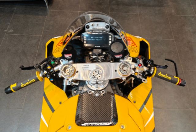 Alvaro Bautista 2023 WSBK Ducati Panigale V4 R cluster and switchgear