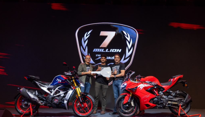 TVS Apache Seven million milestone